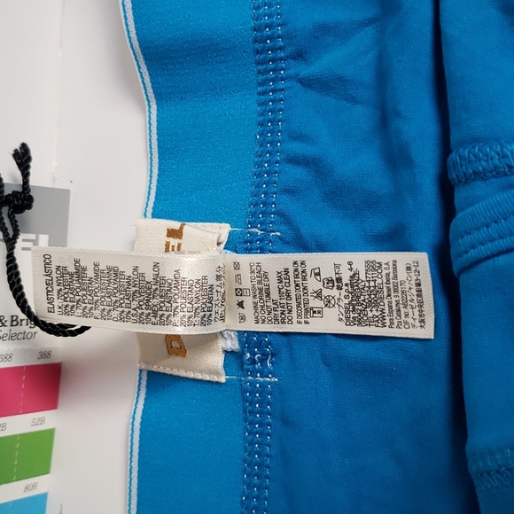 DIESEL BOXER BRIEFS, TURQUOISE COLOR WITH FUN MESSAGES ON THE FRONT & BACK, Med. - Picture 4 of 8